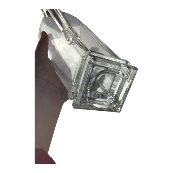 Crystal Martini Pitcher Quattro Design With Stirrer 11.5" Tall Elegant - Picture 3 of 8